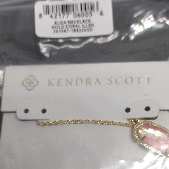 Kendra Scott Gold Necklace with Pink Gemstone - Picture 6 of 11